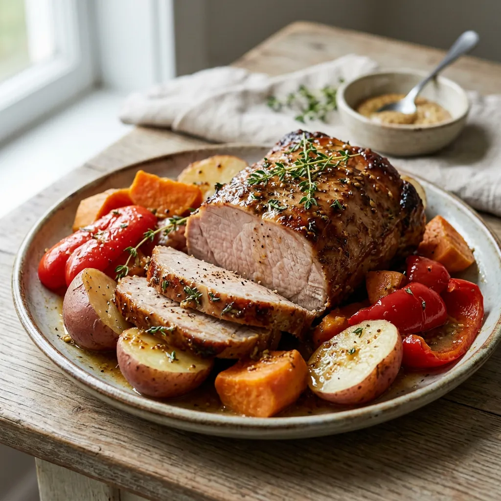 Slow Cooker Pork and Potatoes