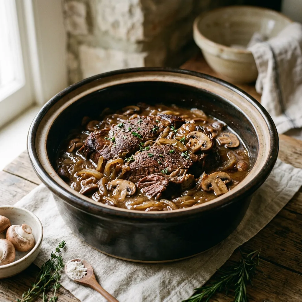 Slow Cooker Pot Roast With French Onion Soup