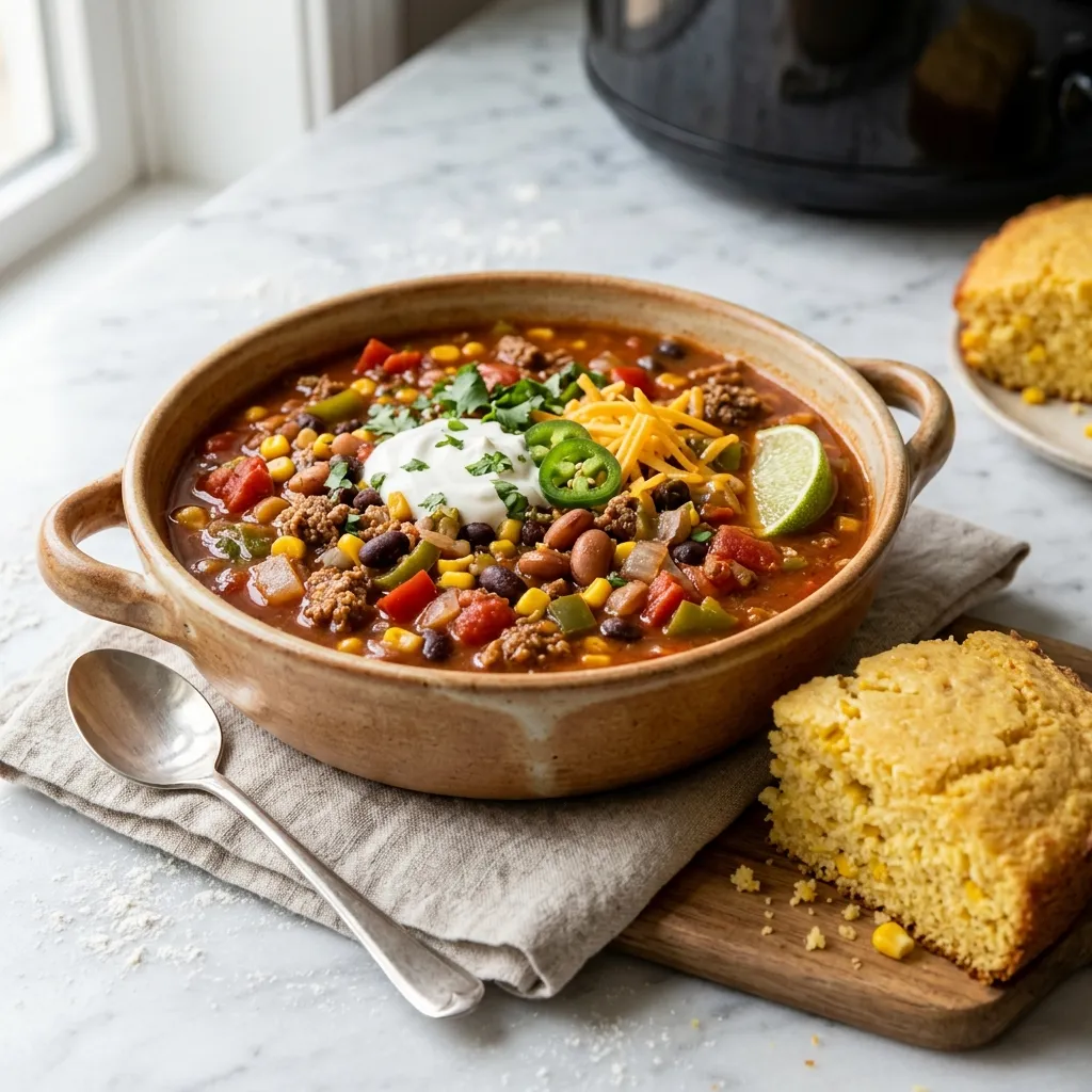 Slow Cooker Taco Soup