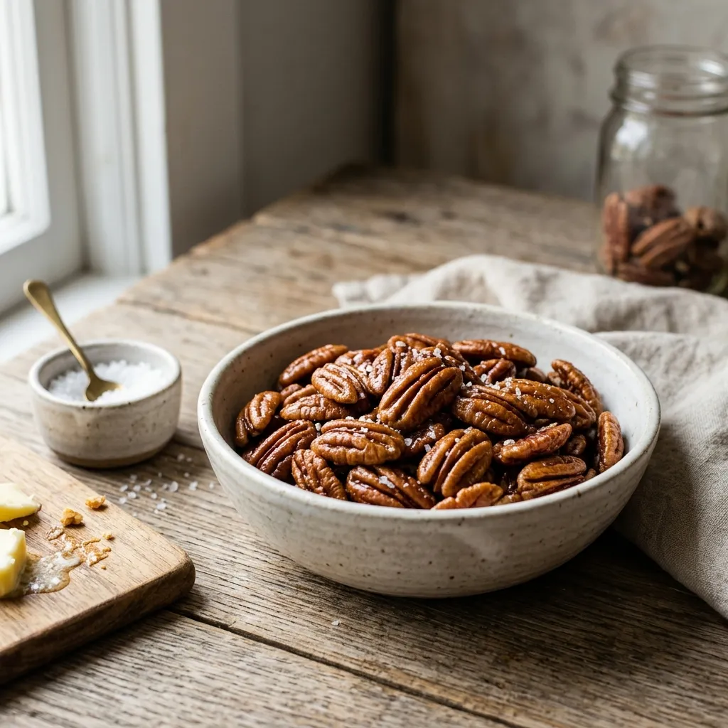 Slow-Roasted Buttered Pecans