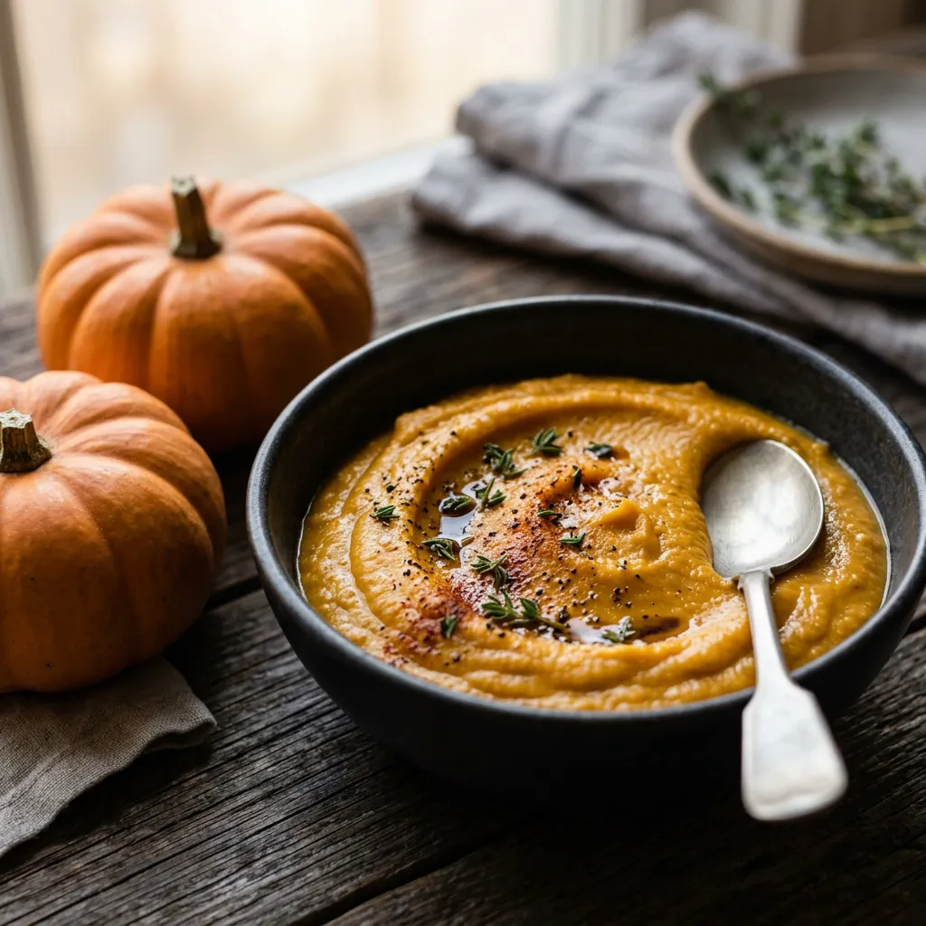 Finished Smoked Pumpkin Recipe dish