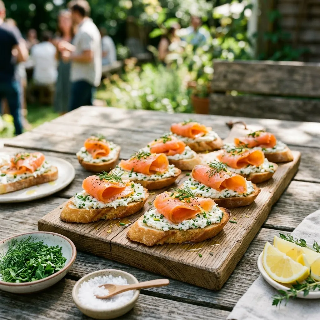 Smoked Salmon Crostini Recipe