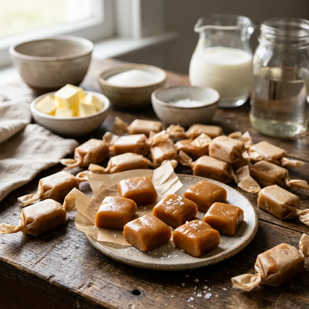 Soft and Chewy Caramel Candy Recipe