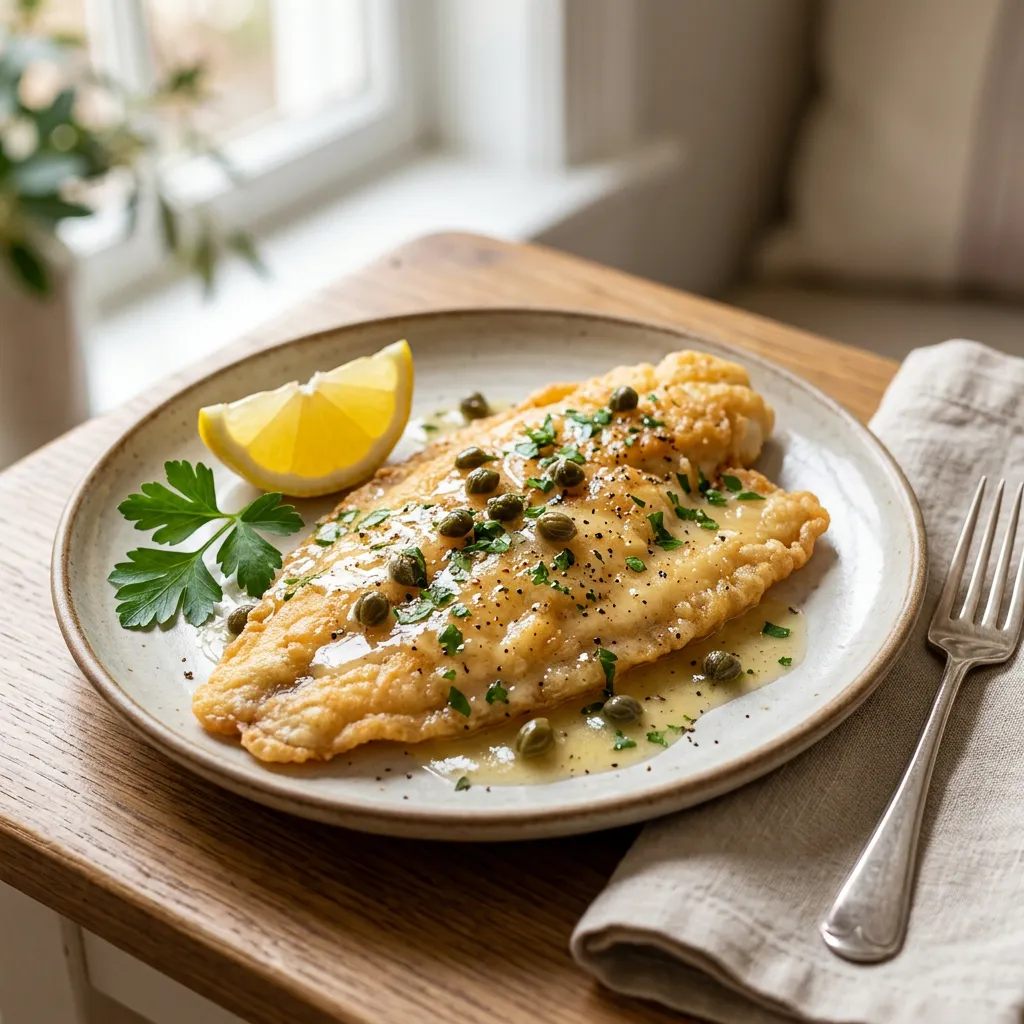Sole Dore Seafood Dish