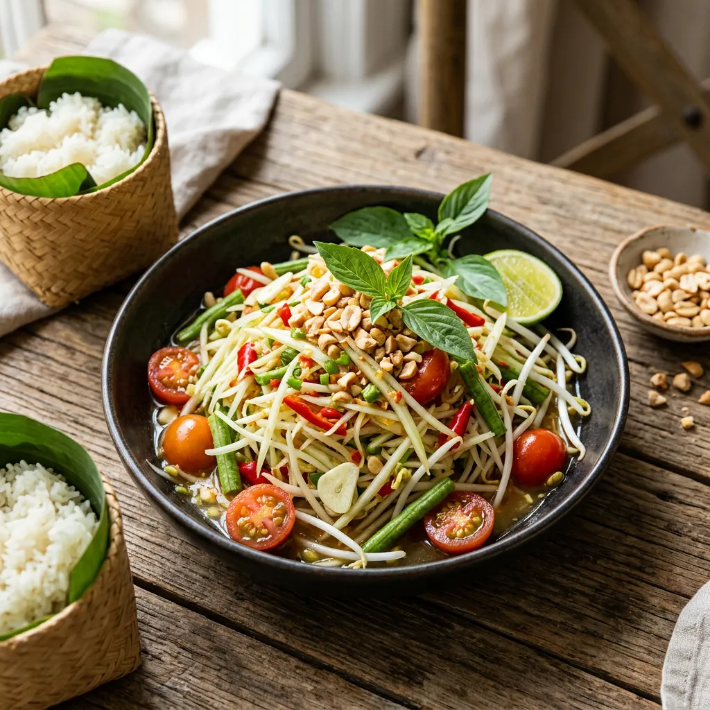 Som Tam: Thai Green Papaya Salad
