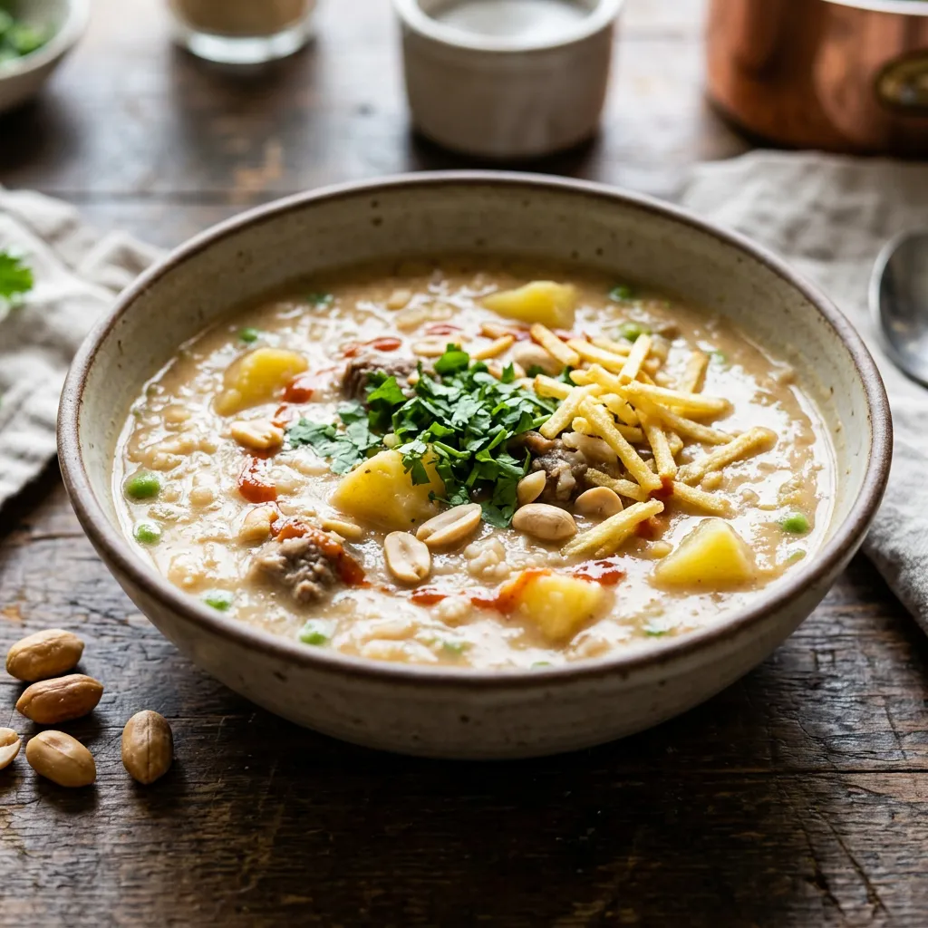 Sopa de Mani (Bolivian Peanut and Potato Soup)