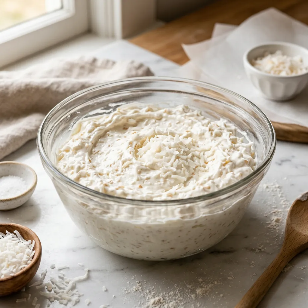 Sour Cream Coconut Filling and Topping