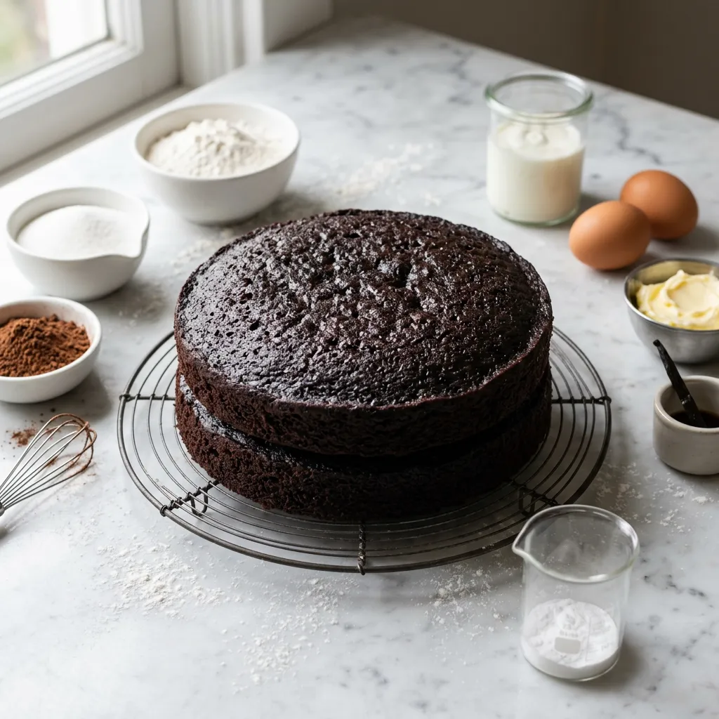 Sour Cream Devil's Food Cake