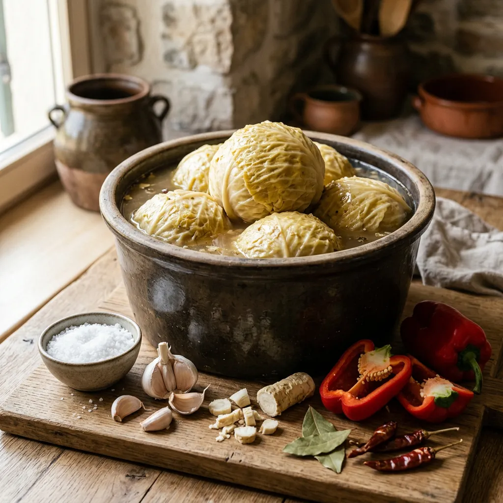 Soured Cabbage Heads (Croatian Kiseli Kupus)