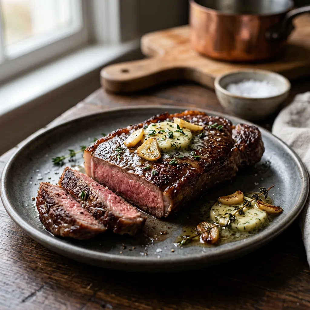 Finished Sous Vide Steak dish