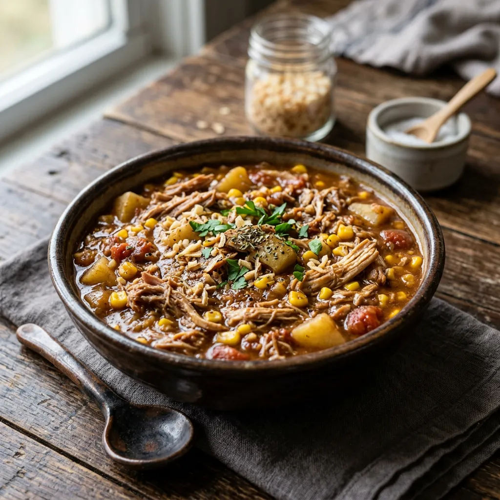 Finished Southern Brunswick Stew dish