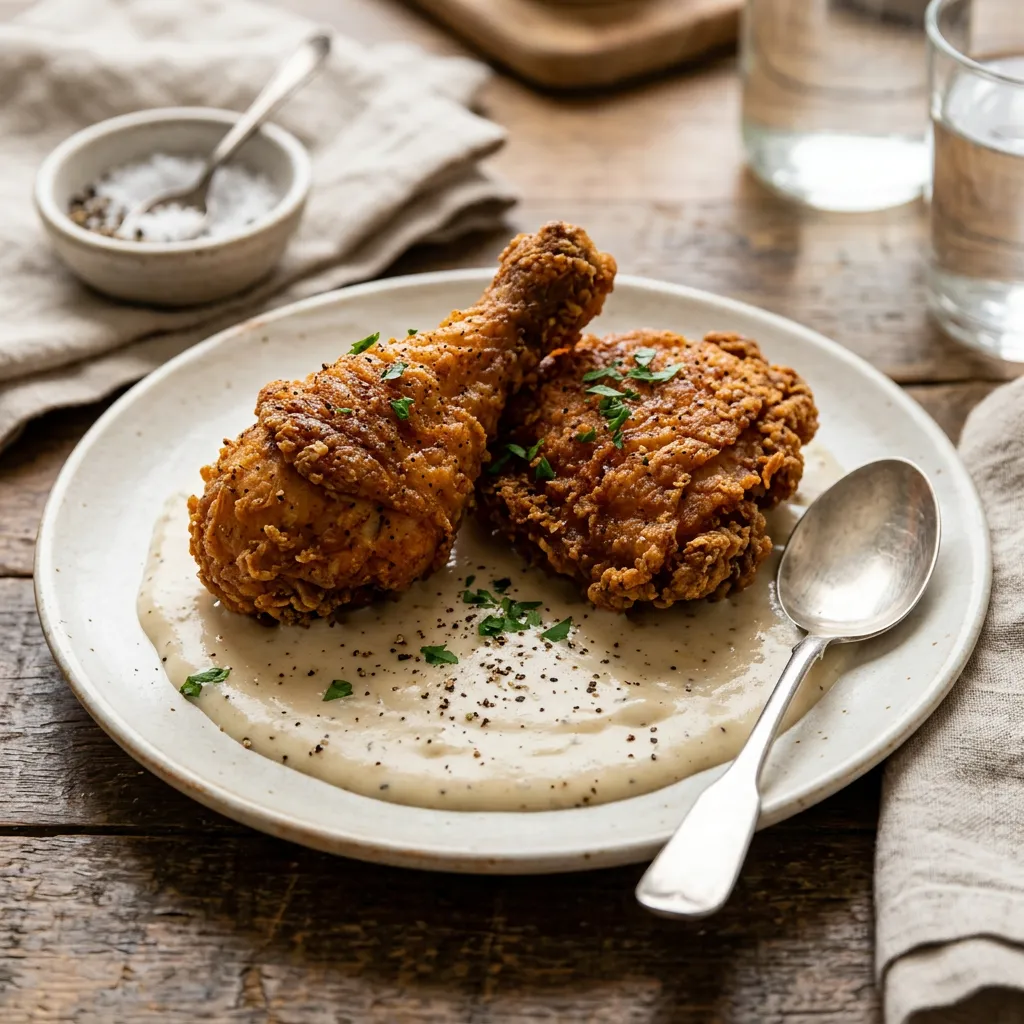 Southern Fried Chicken With Cream Gravy Recipe