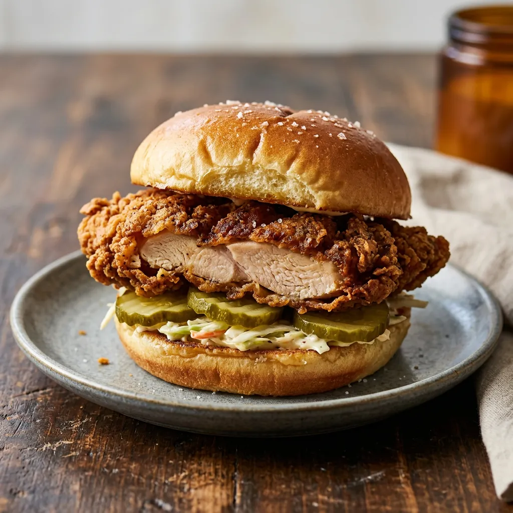 Southern Style Buttermilk Fried Chicken Sandwich Recipe