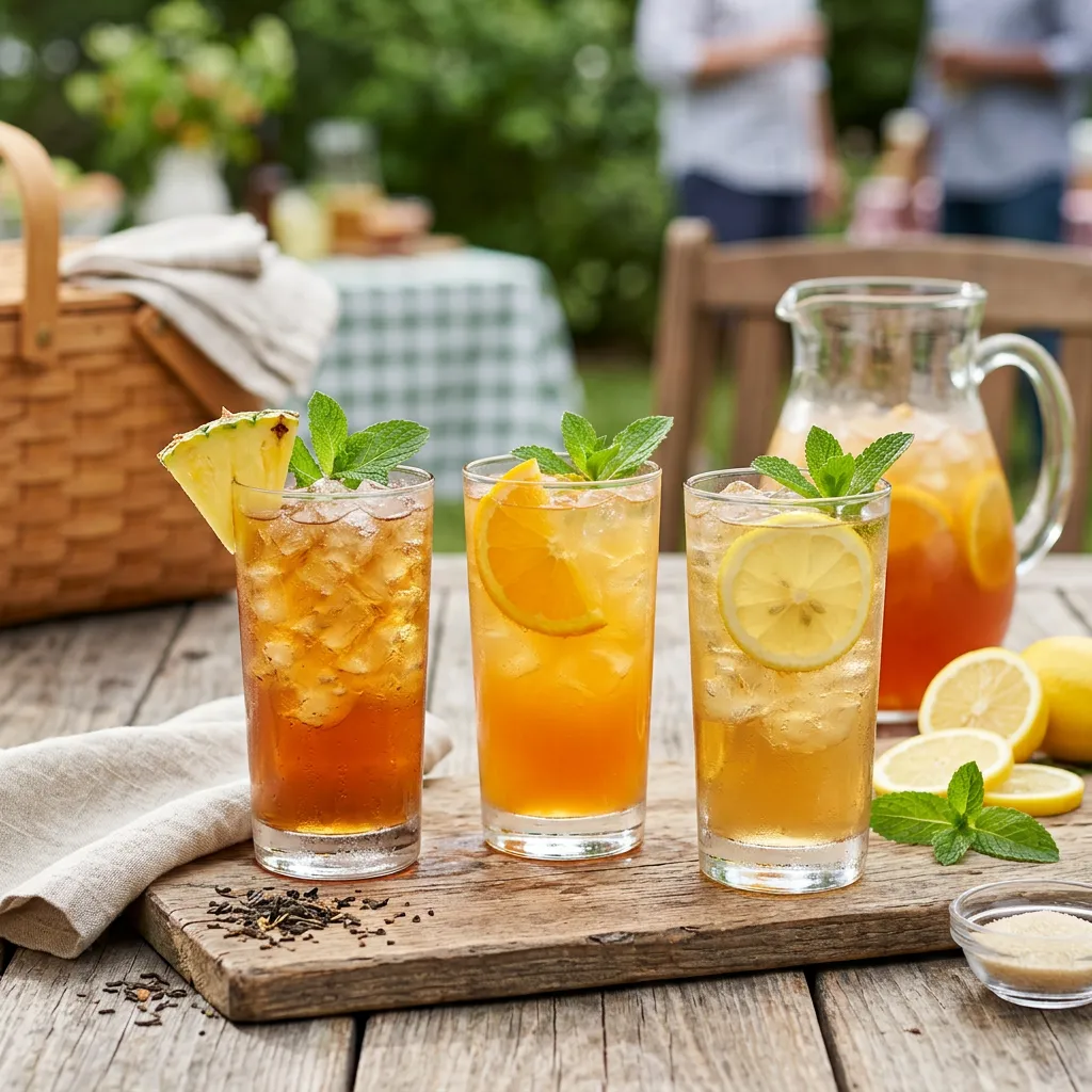 Southern Style Sweet Fruit Tea Three Ways