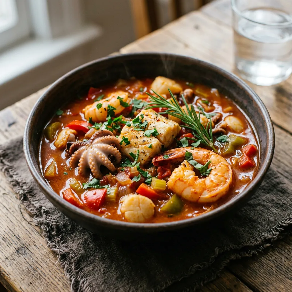 Spanish Basque Seafood Stew Recipe