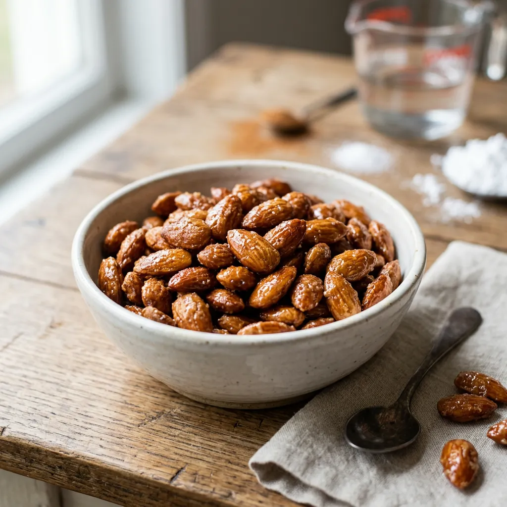 Spanish Caramelized Almonds (Almendras Caramelizadas)