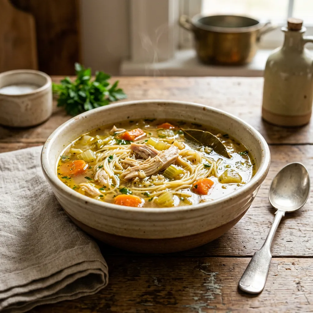Spanish Chicken Noodle Soup (Sopa de Pollo con Fideos)