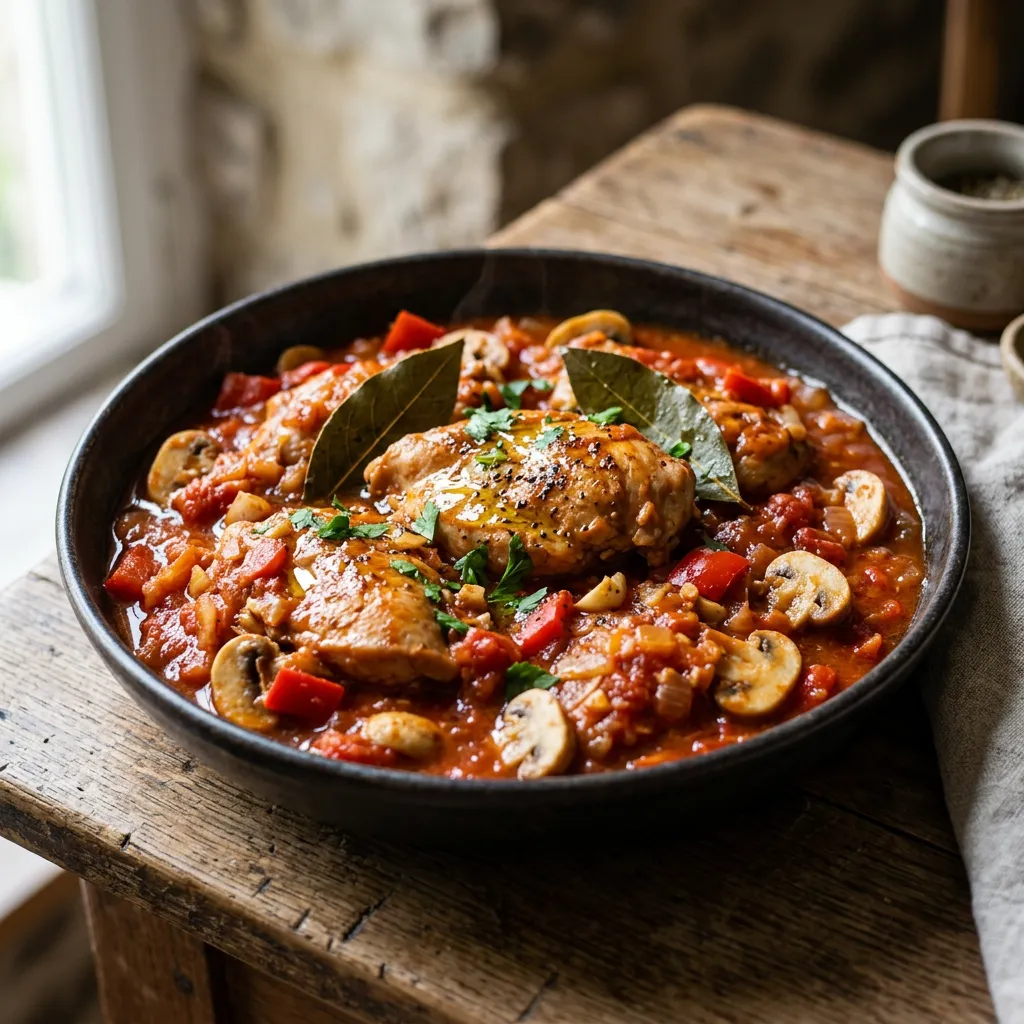 Spanish Chicken With Tomato Sofrito Sauce