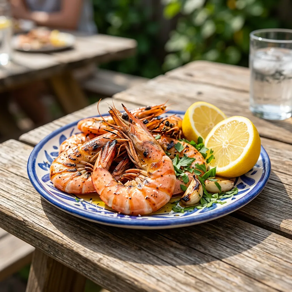 Spanish Grilled Shrimp Tapas (Gambas a la Plancha)