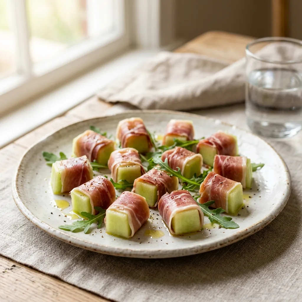 Spanish Melon With Serrano Ham (Melon con Jamon Serrano) Recipe
