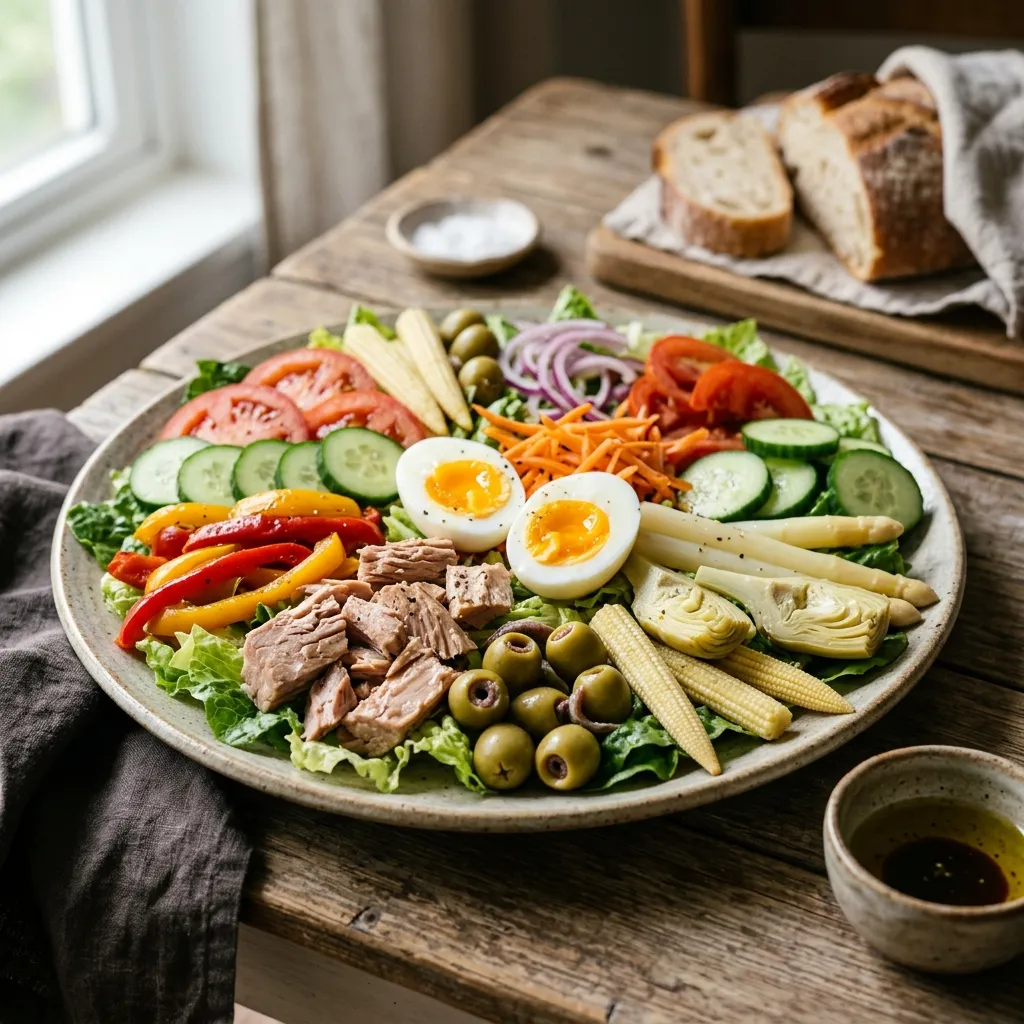Spanish Mixed Green Salad (Ensalada Mixta)