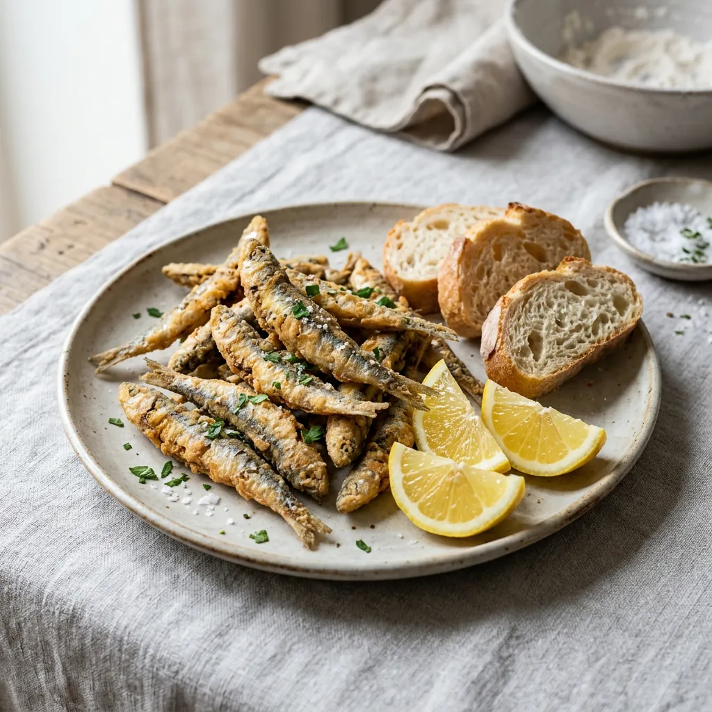 Spanish Style Fried Anchovies
