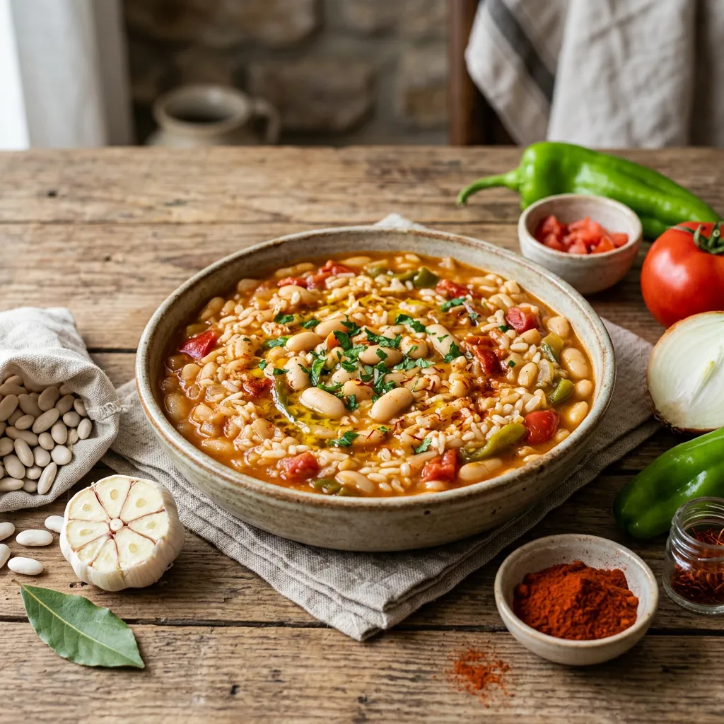 Spanish White Beans and Rice Recipe (Empedrado de Arroz)