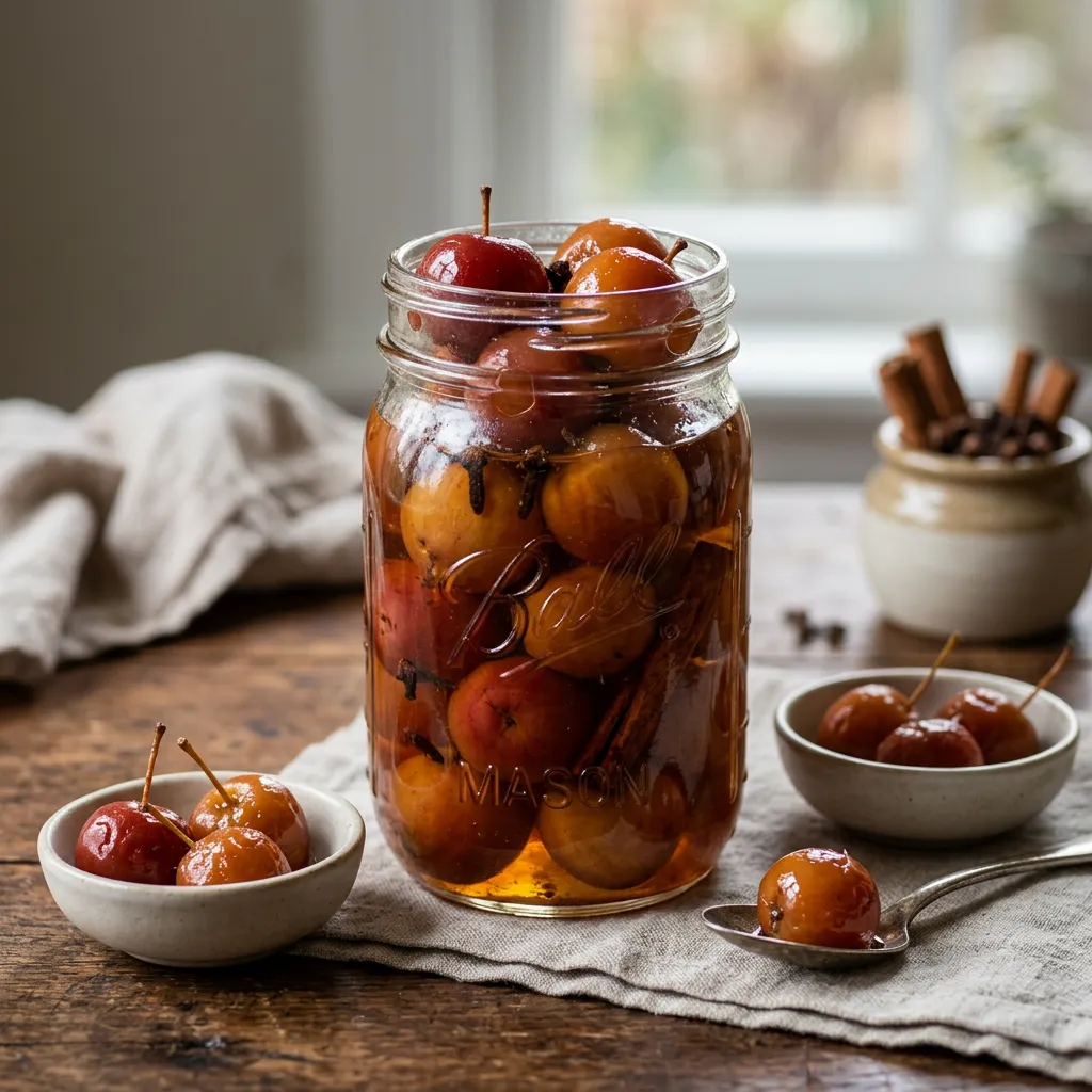 Spiced Pickled Crab Apples