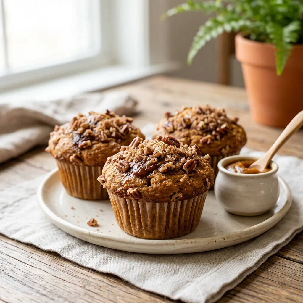 Spiced Pumpkin Butter Muffins