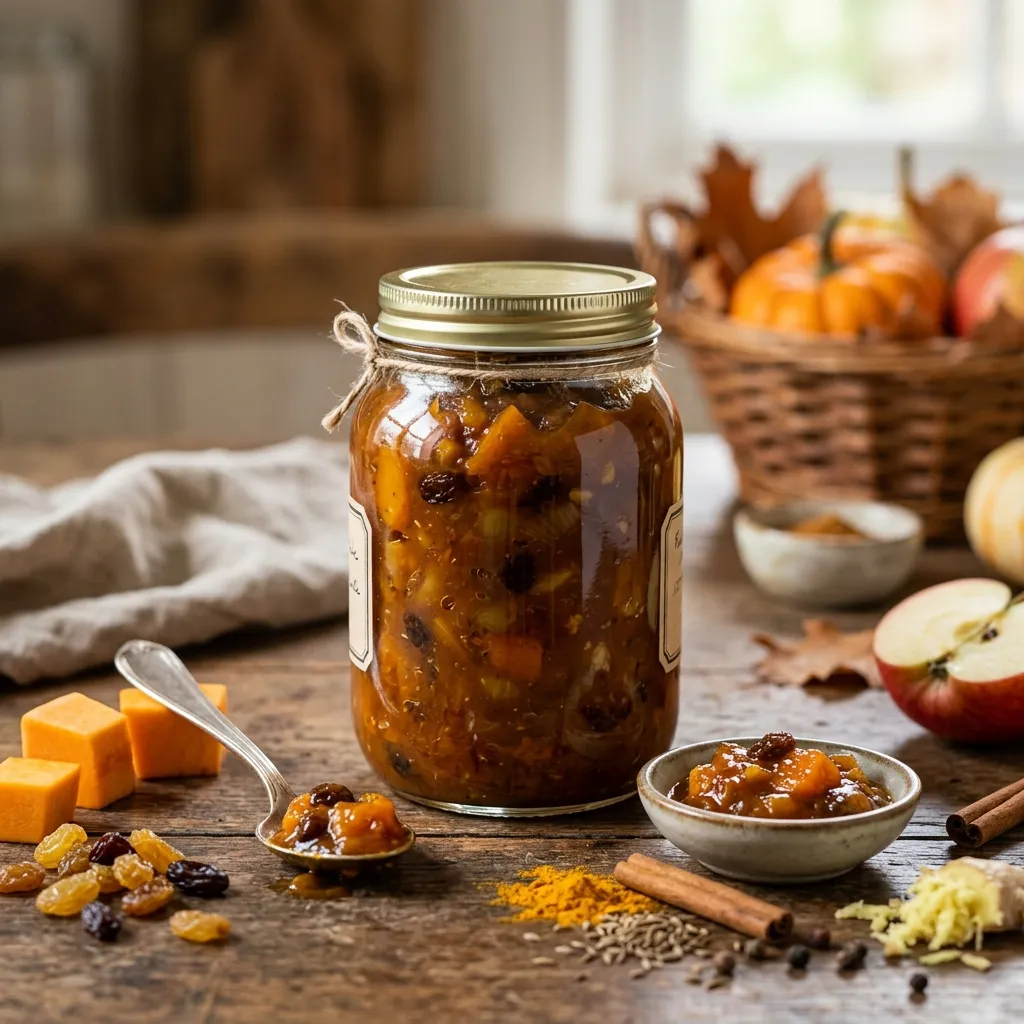 Spiced Roast Pumpkin Chutney