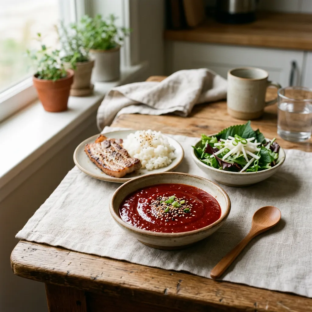 Spicy and Sweet Korean Chogochujang Dipping Sauce