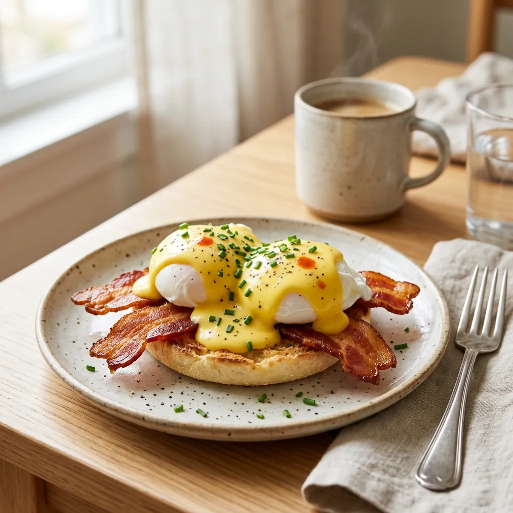 Spicy Bacon Eggs Benedict Recipe