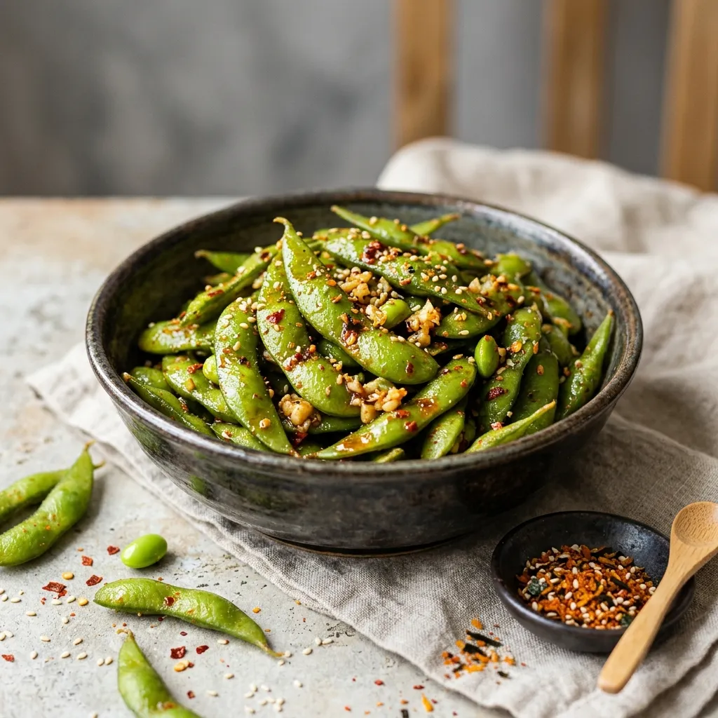 Spicy Edamame (Soy Beans)
