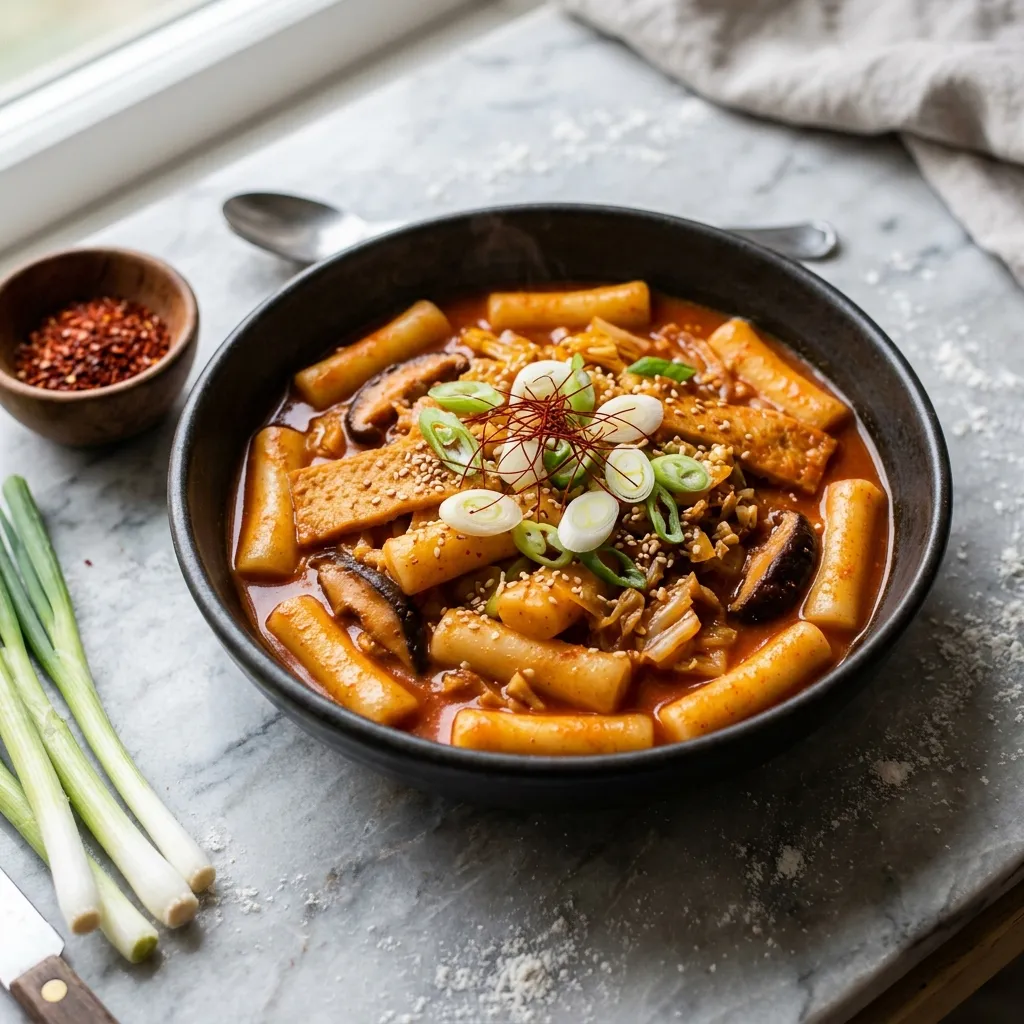 Spicy Korean Rice Cakes (Duk Boki) Recipe