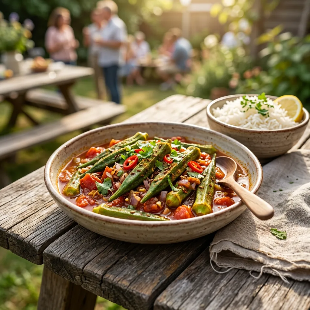Spicy Okra and Tomatoes