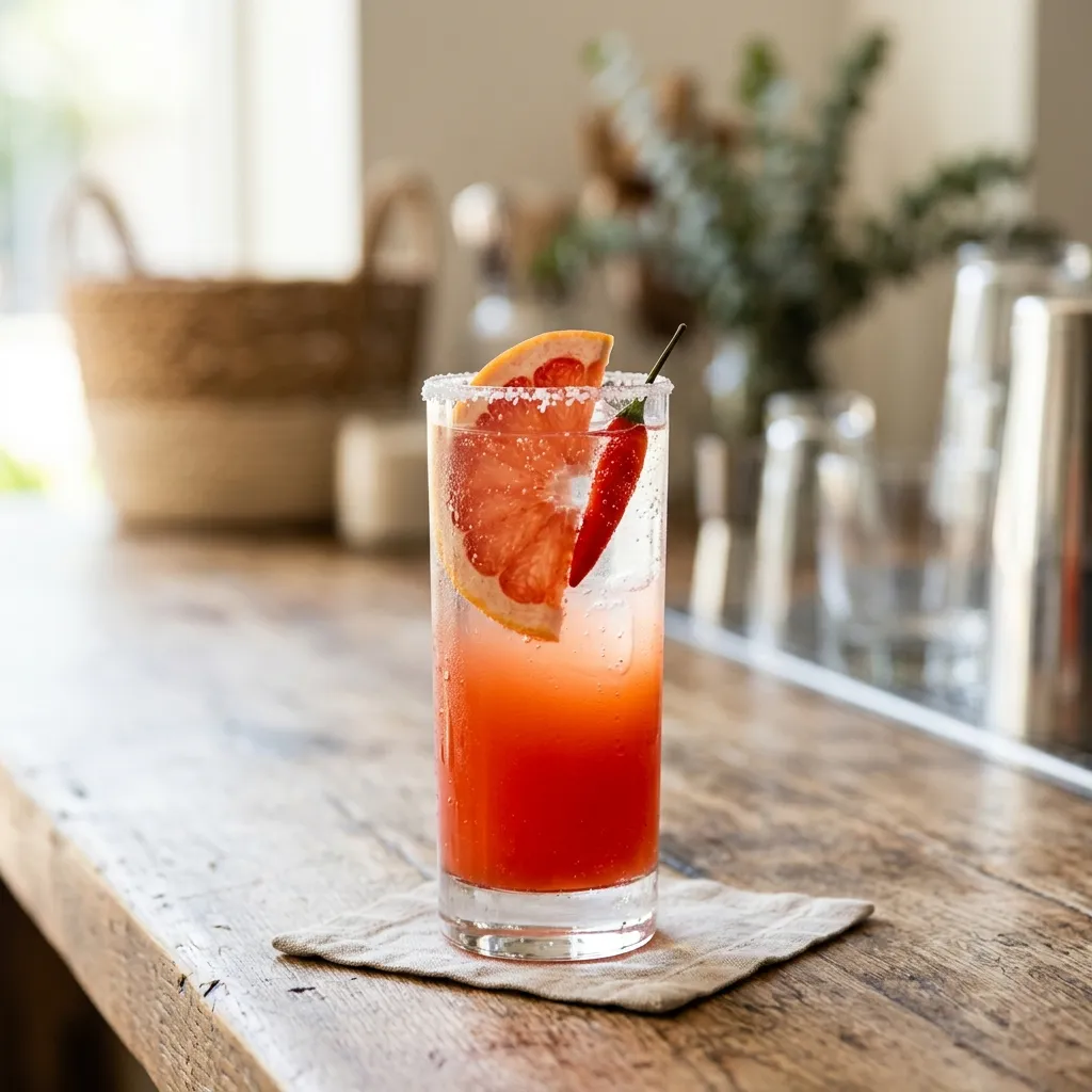 Spicy Paloma Cocktail