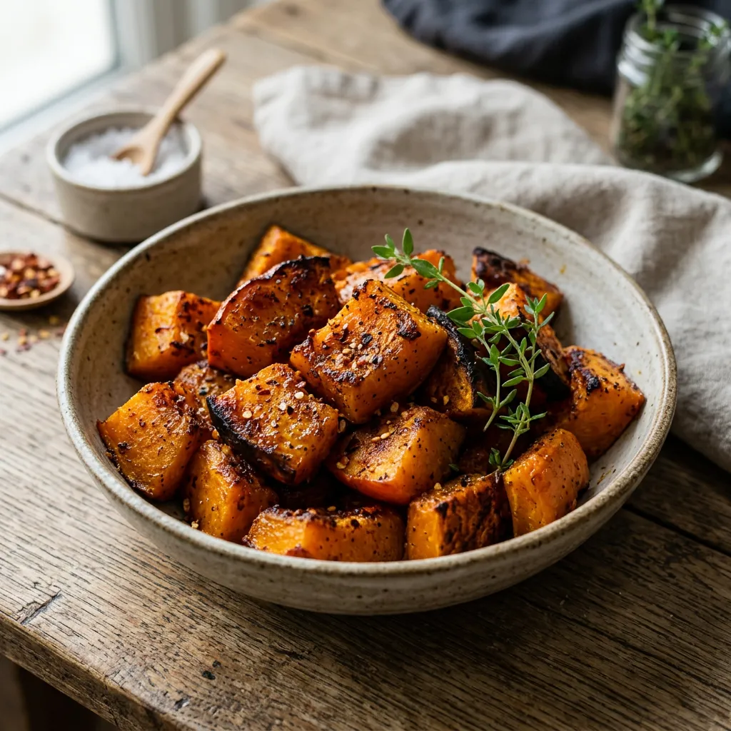 Spicy Roasted Pumpkin
