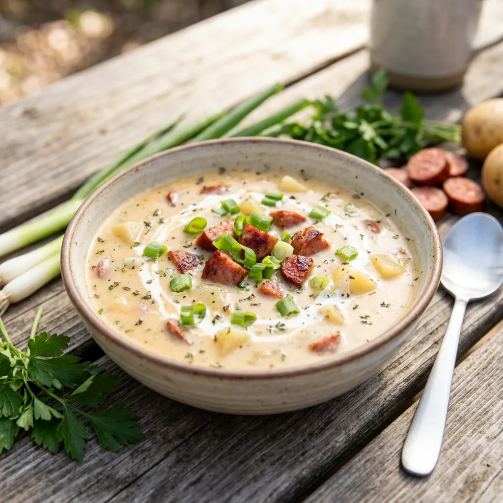Spicy Sausage and Potato Soup