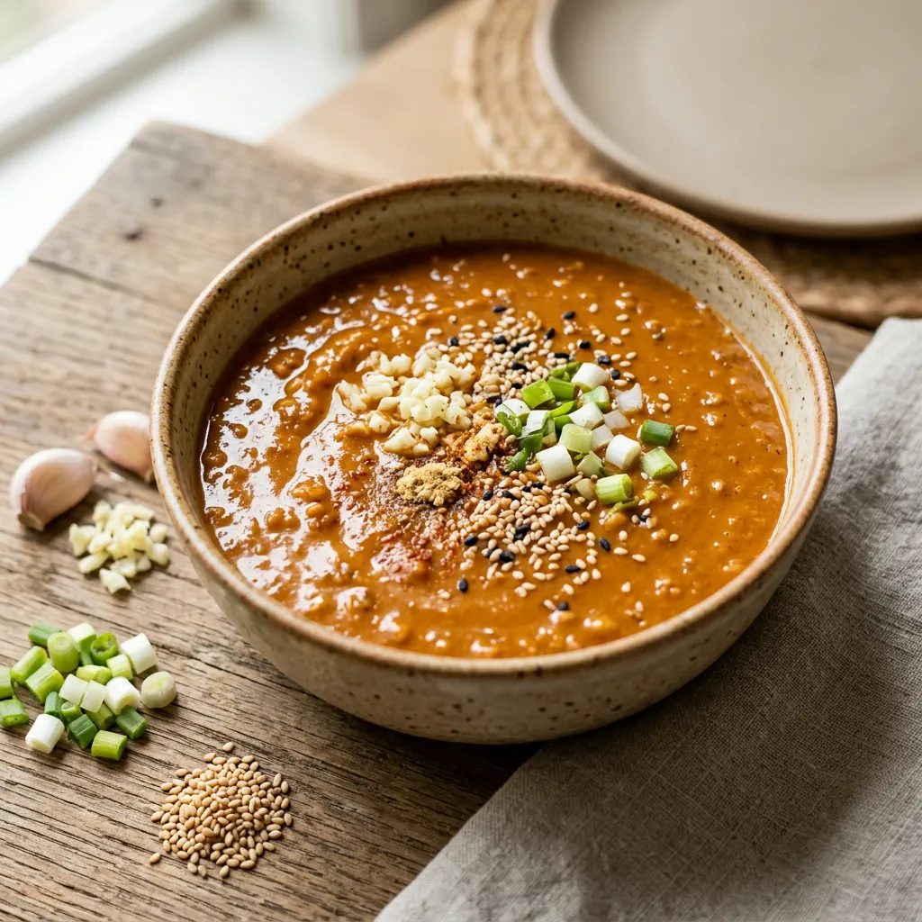 Spicy Thai Peanut Sauce With Sesame Oil