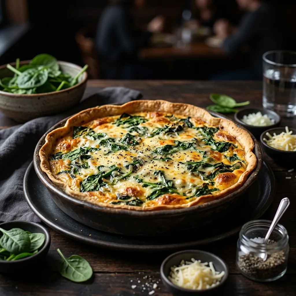 Spinach Parmesan Quiche