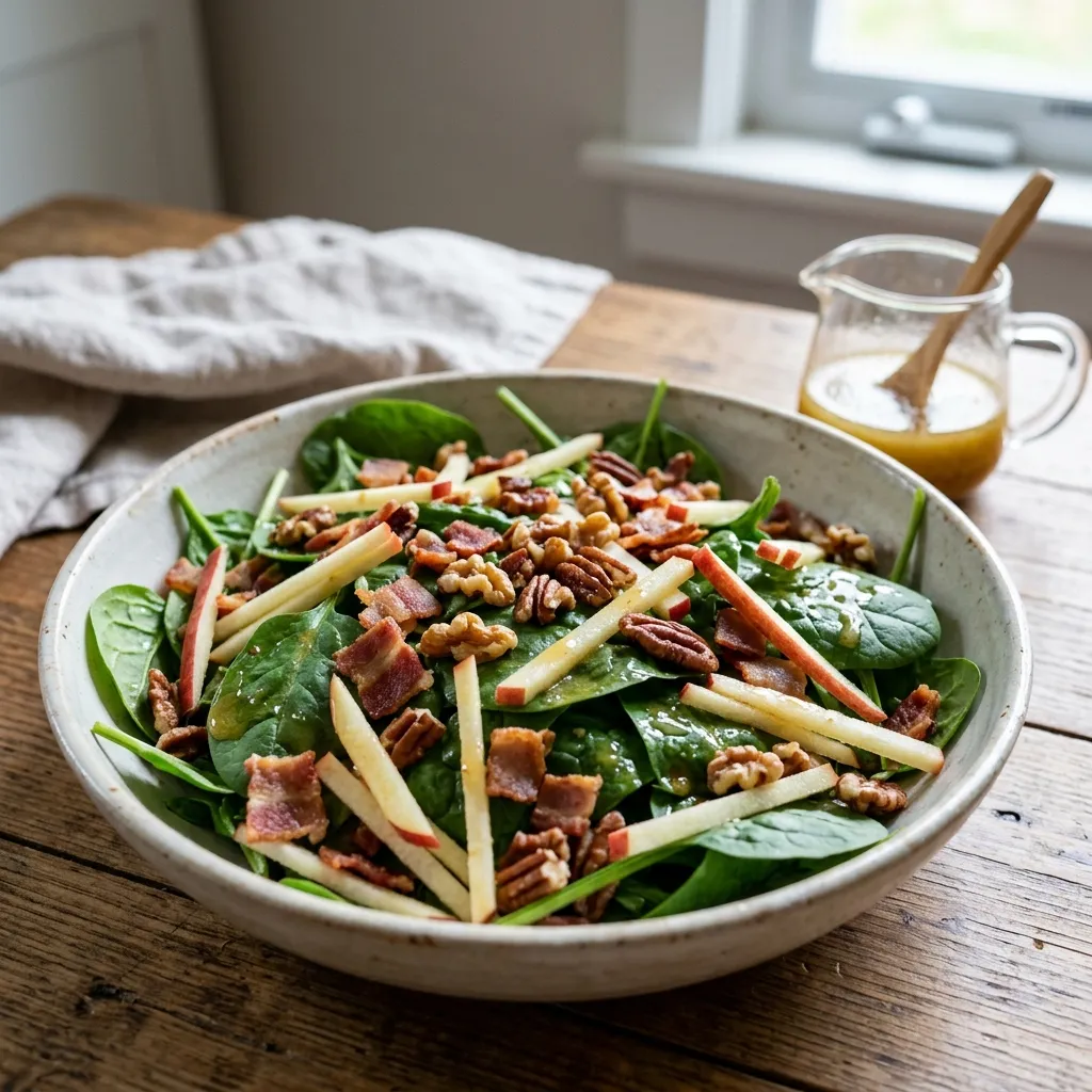 Spinach Salad With Apple Vinaigrette