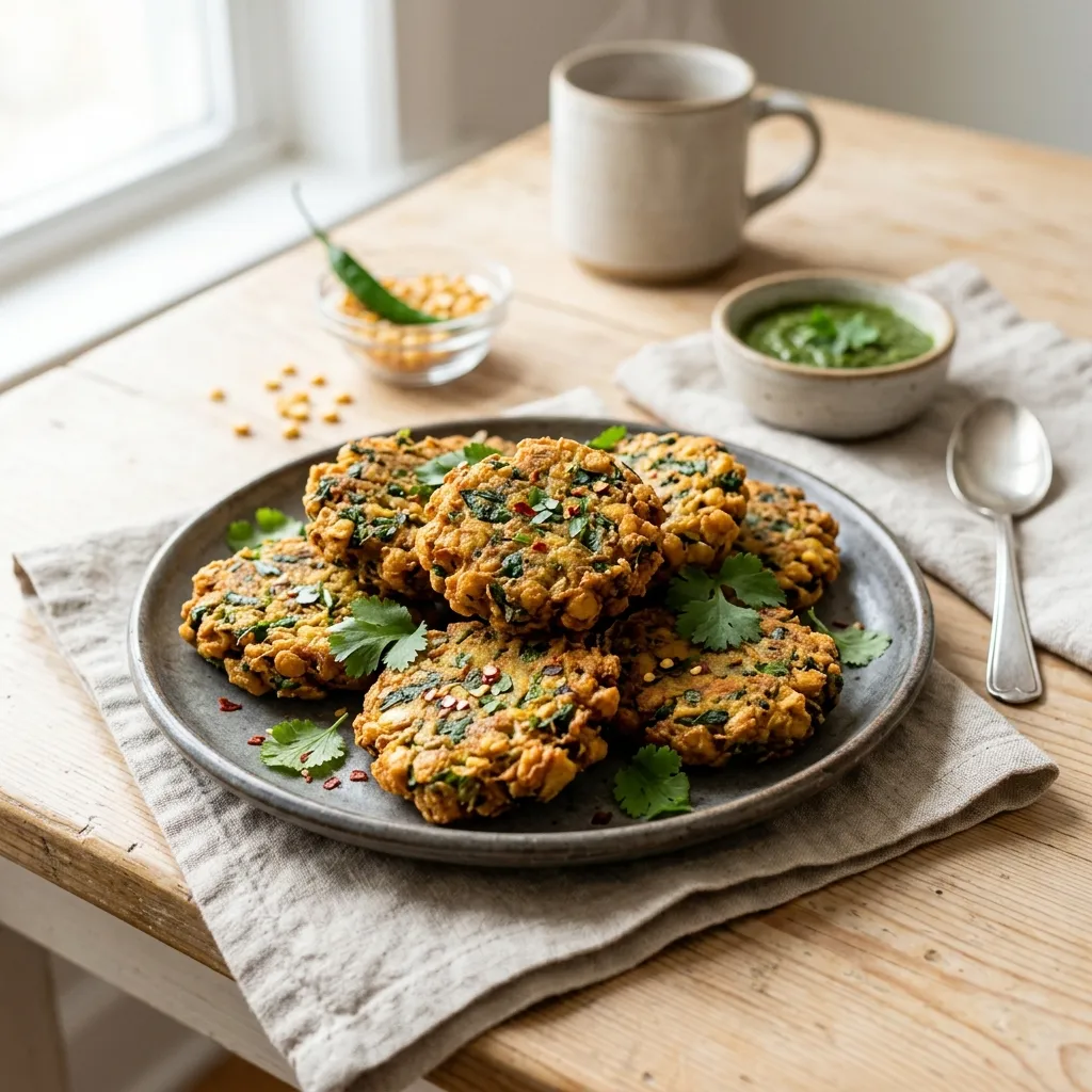 Split Pea Spinach Patties