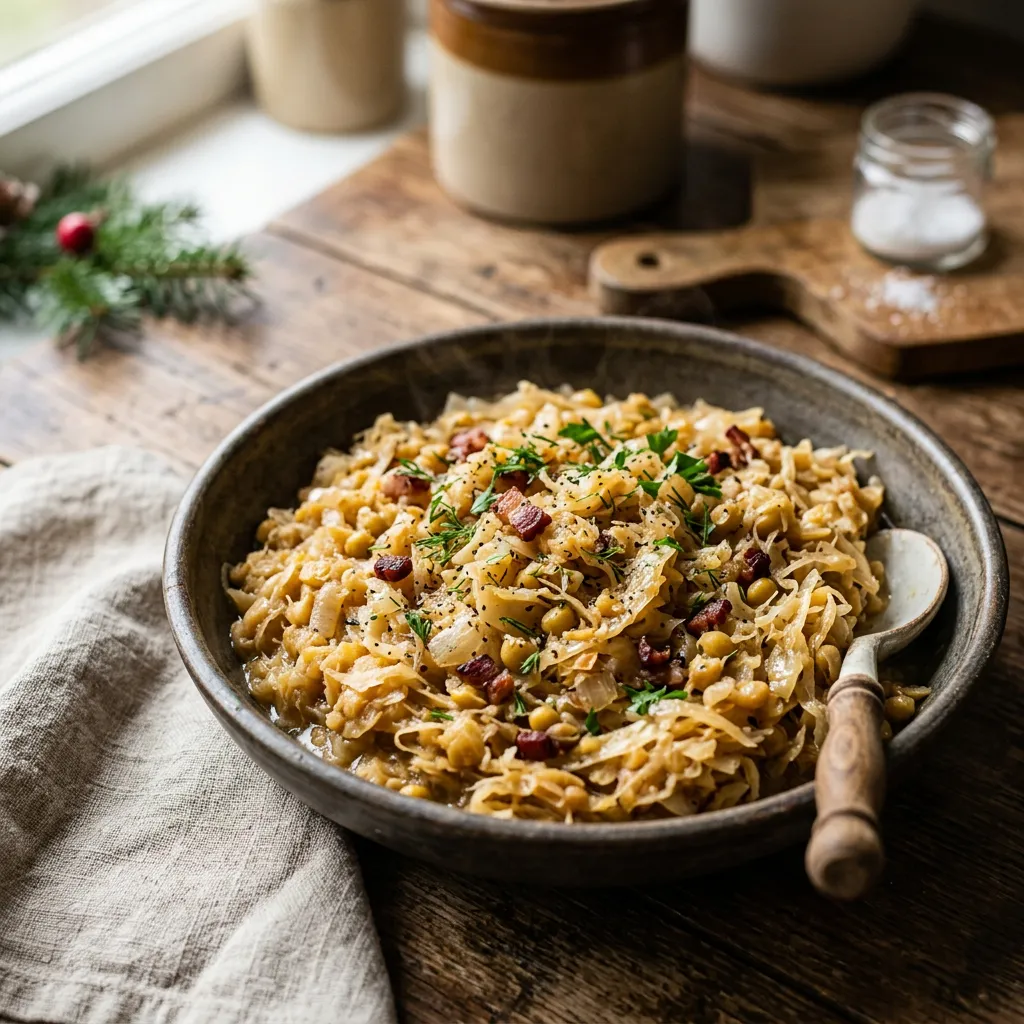 Split Peas and Cabbage Kapusta z Grochem