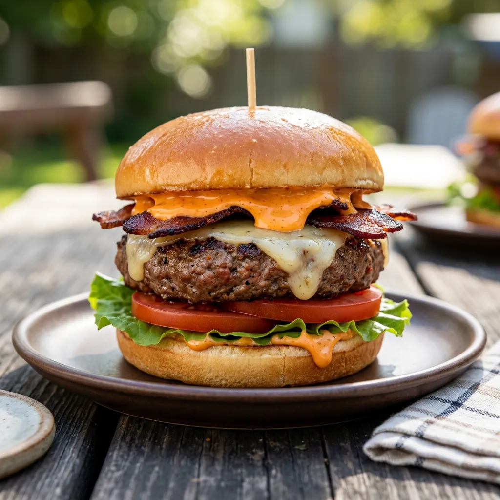 Sriracha Bacon Burger Recipe
