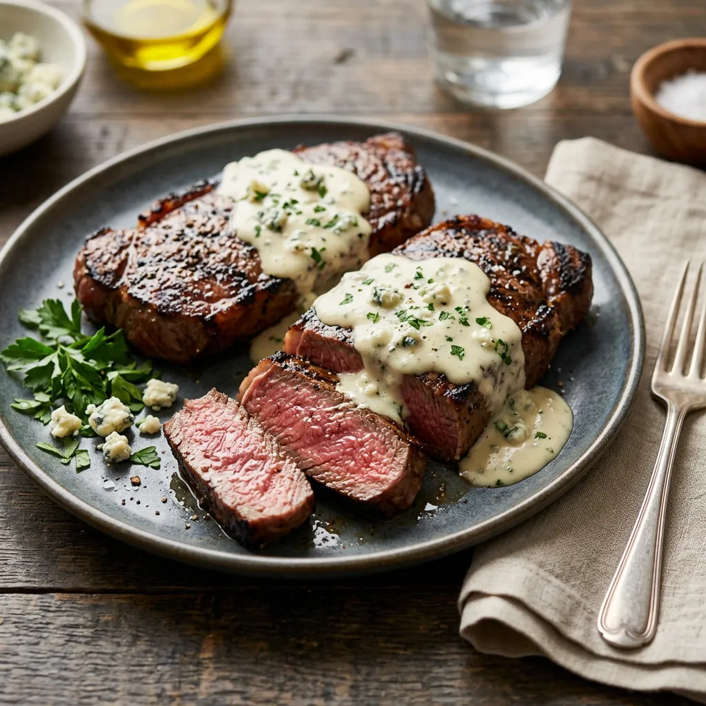Steak With Gorgonzola Sauce