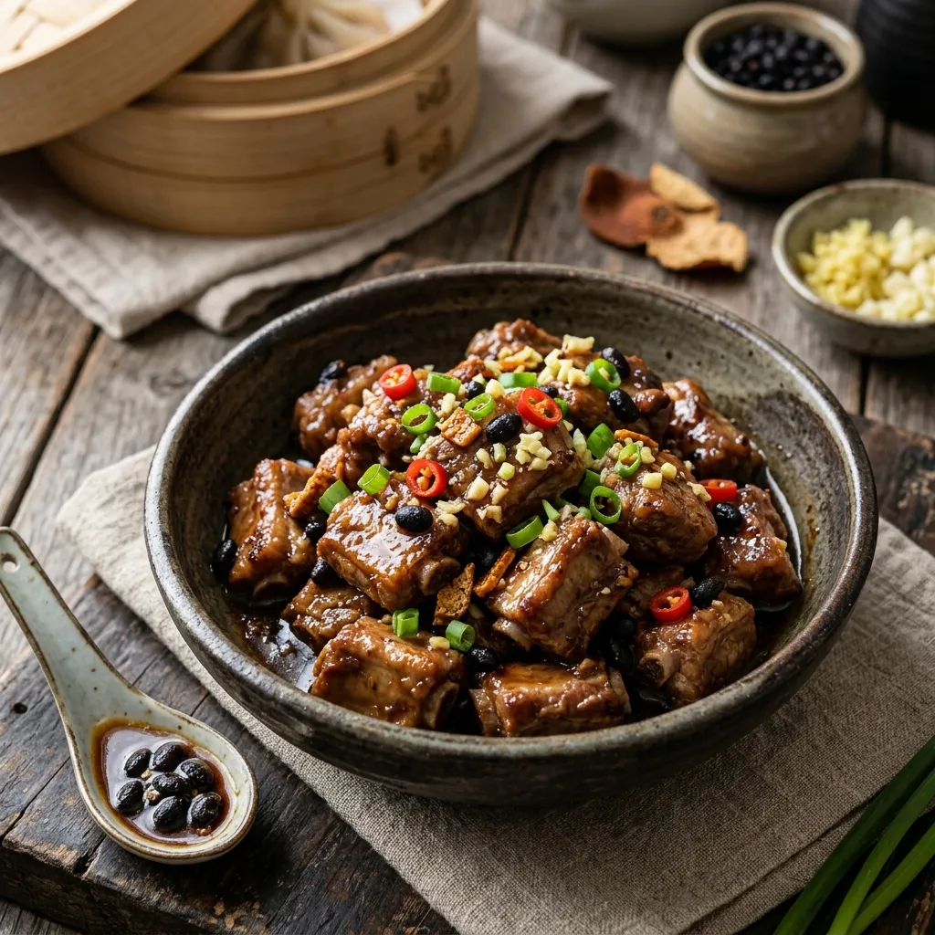 Steamed Spareribs in Black Bean Sauce Recipe