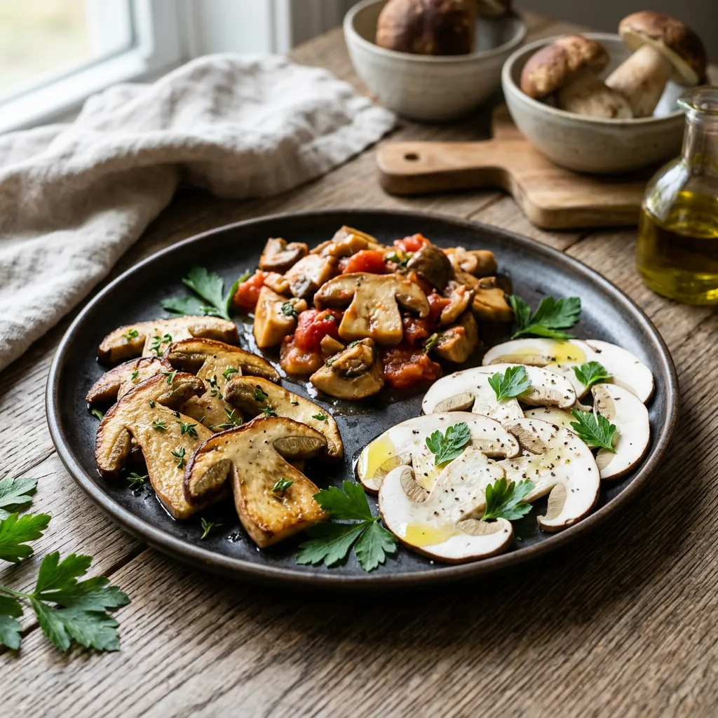 Stewed Fresh Porcini Mushrooms Recipe