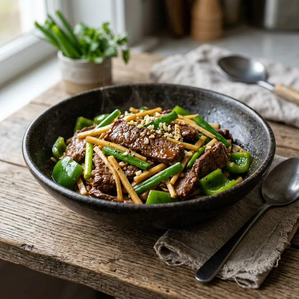 Stir-Fry Beef With Bamboo Shoots