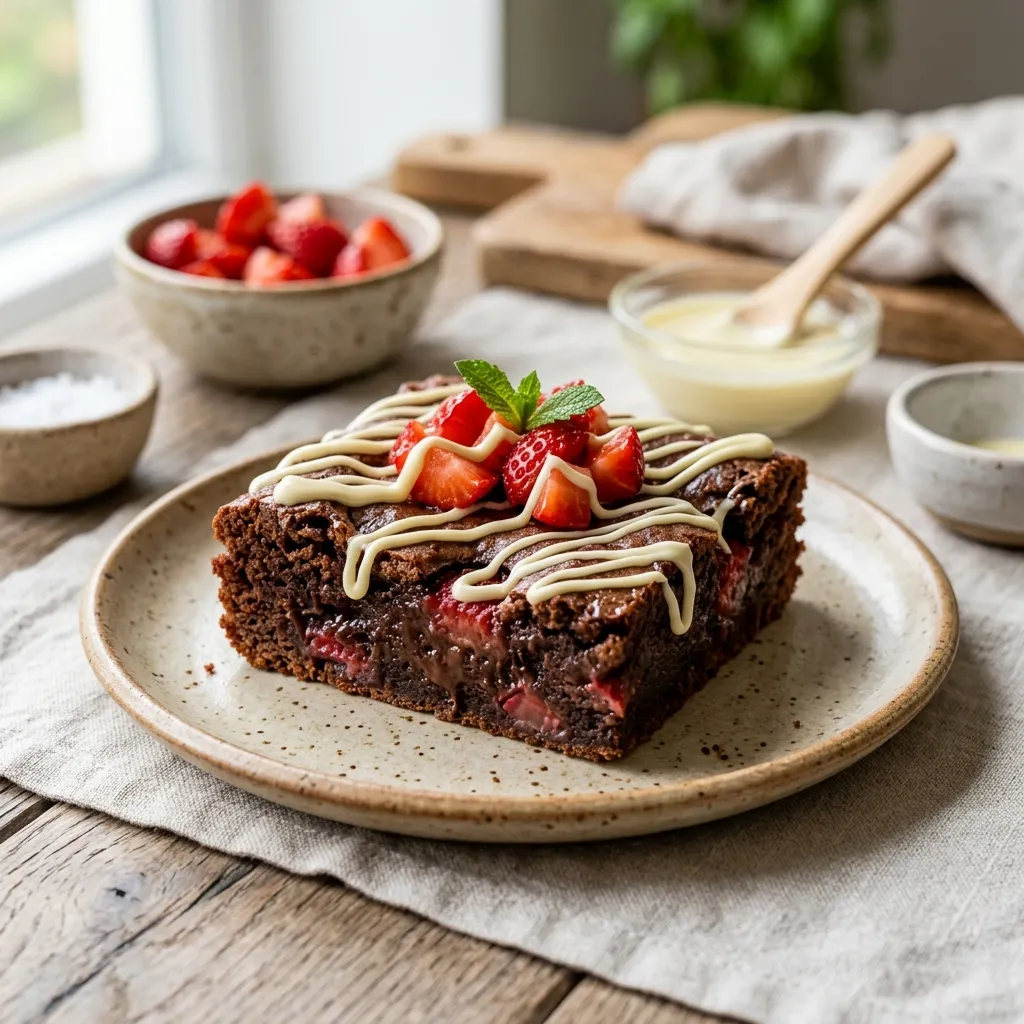 Strawberry Brownies