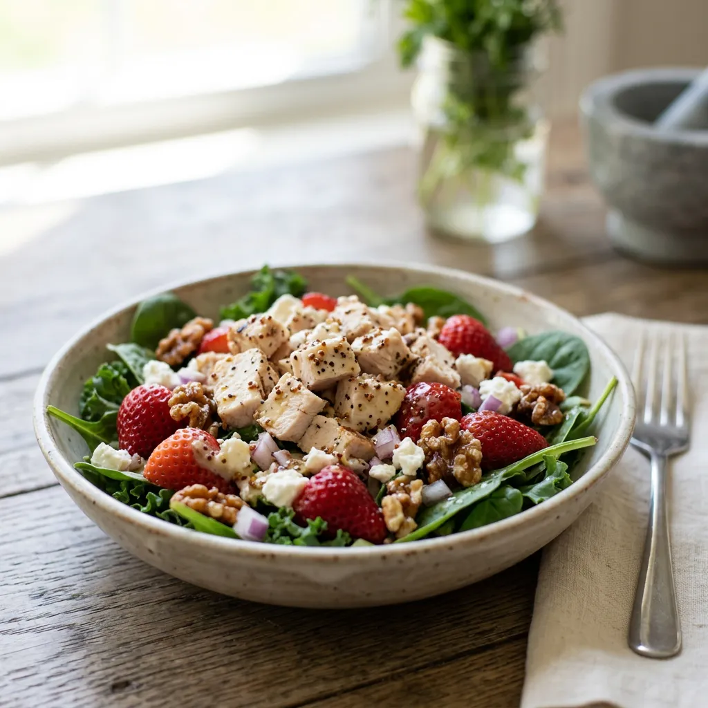 Strawberry Chicken Salad With Champagne Vinaigrette Recipe